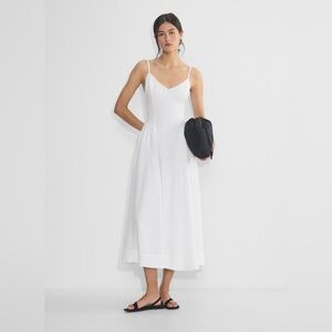Babaton Technique 100% Linen white princess Dress from Aritzia US6